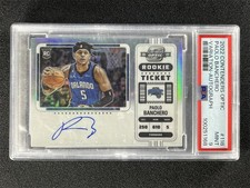 2022-23 Contenders Optic Paolo Banchero #118 Variation Silver RC Auto PSA 9 MINT