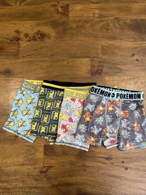 Pokemon Underwear Youth Size 6, 4 Pack