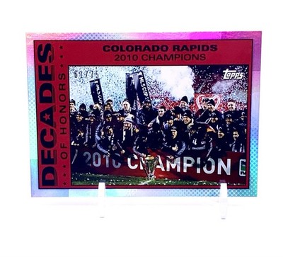COLORADO RAPIDS 2025 Topps MLS 30th Anniversary DOH-15 Silver FOIL /75 2010