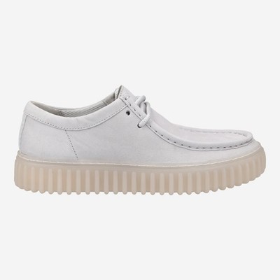 Clarks Herren - Schnürschuhe Torhill Lo weiß