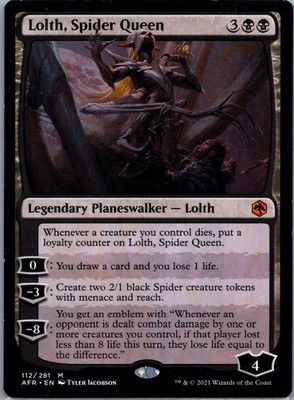 Lolth, Spider Queen - MTG Adventures in the Forgotten Realms Magic