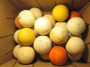 Lot of (24) Used Lacrosse Balls with Defects #1