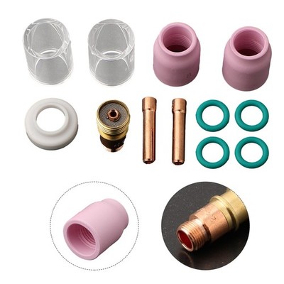 Zubehör WIG-Schweißbrenner O-Ringe Ausrüstung 12pcs Verbrauchsmaterial