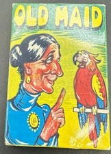 Vintage Old Maid Card Game Complete with Original Box Retro Playing Cards