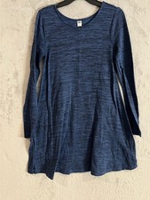 Old Navy Women's Blue Small Long Sleeve Knit Swing Dress
