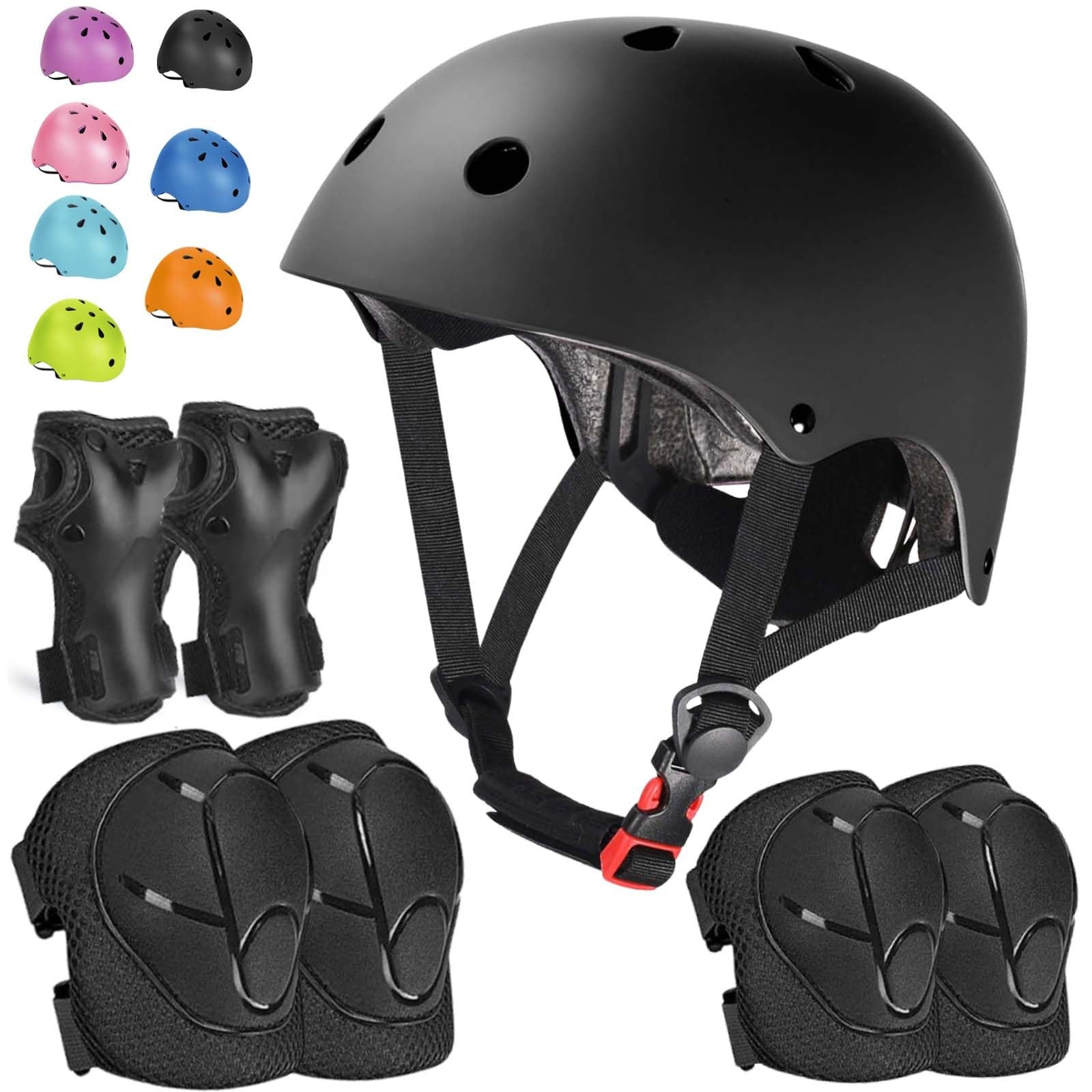 Kids Bike Helmet Set Adjustable Helmet for Ages 3-15 Kids Toddler Boys Girls ...
