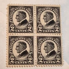 US Stamps Collection 2c Harding, Scott#610 Block of 4; Mint, H, OG, VF