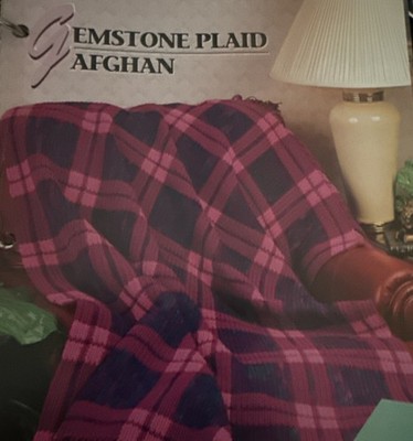 CROCHET Annie s Afghan Quilt Club ~  Gemstone Plaid Afghan  ~ PATTERN ~