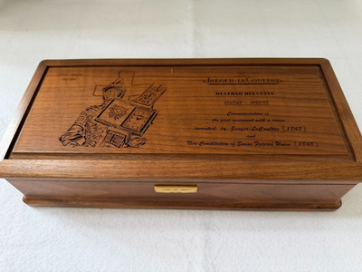Jaeger LeCoultre Reverso Helvetia Limited 150 Wooden Presentation