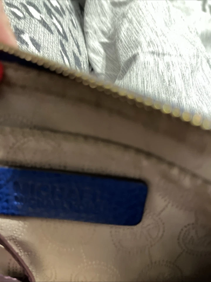 Бумажник-клатч Michael Kors синий кожаный - Изображение 3 из 3