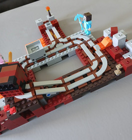 LEGO Minecraft 21130 The Nether Railway - Complete - online Instructions -no box