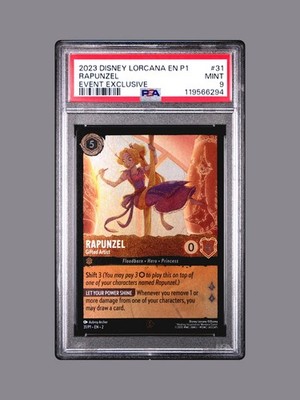 PSA10 ラプンツェル 天才アーティスト スター・ツアー 31/P1 2023 Disney Lorcana RAPUNZEL GIFTED ARTIST 31/P1 EVENT EXCLU