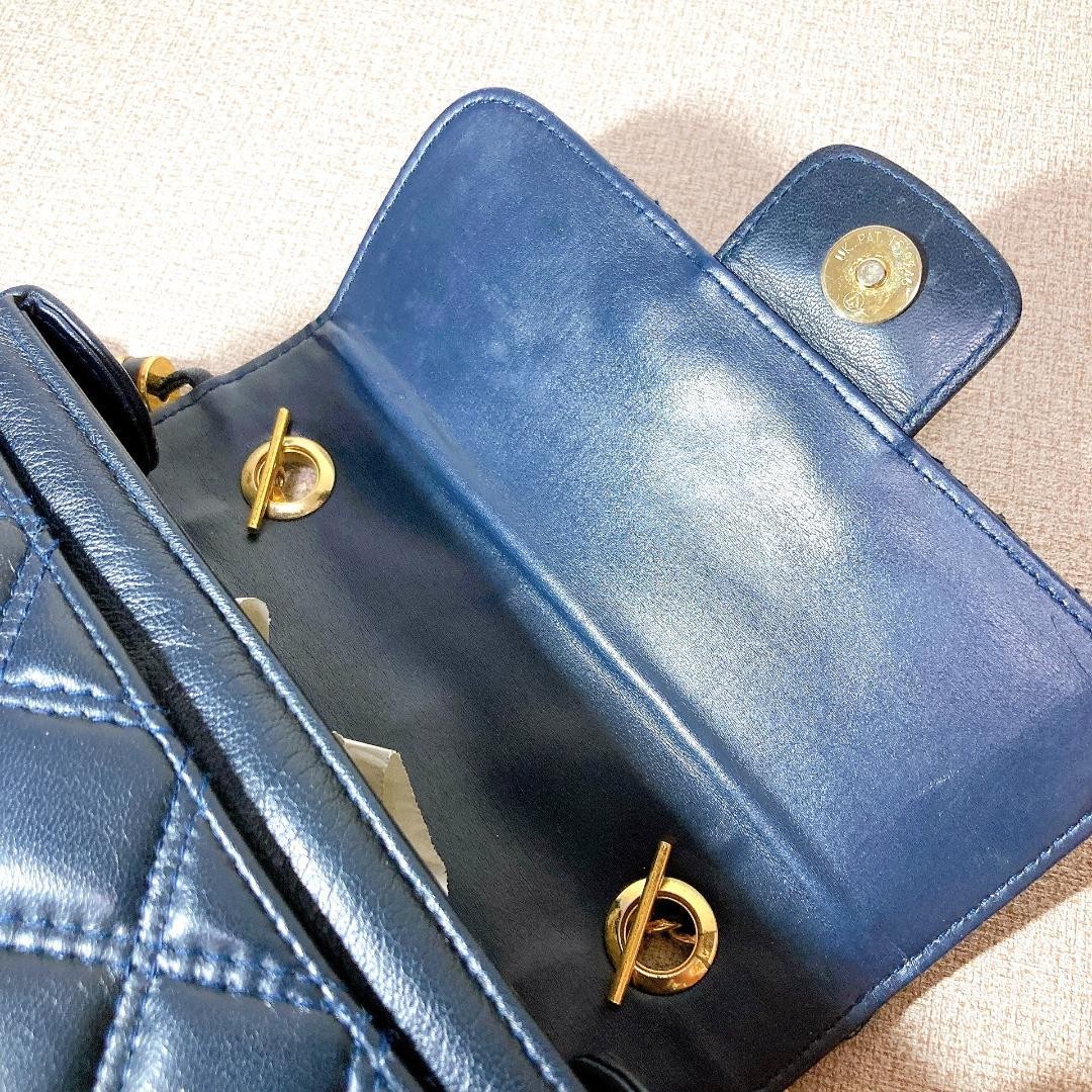 Givenchy Chain Shoulder Quilted Navys From Japan — image 13