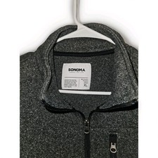 Sonoma Goods for Life Full Zip Jacket Men  s XL Sweater Fleece Mock Neck Pockets