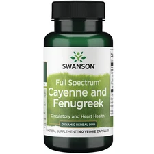Swanson Full Spectrum Cayenne and Fenugreek 60 Veggie Capsules