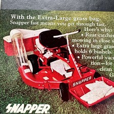 1974 Snapper Comet Riding Lawnmower Vintage P...