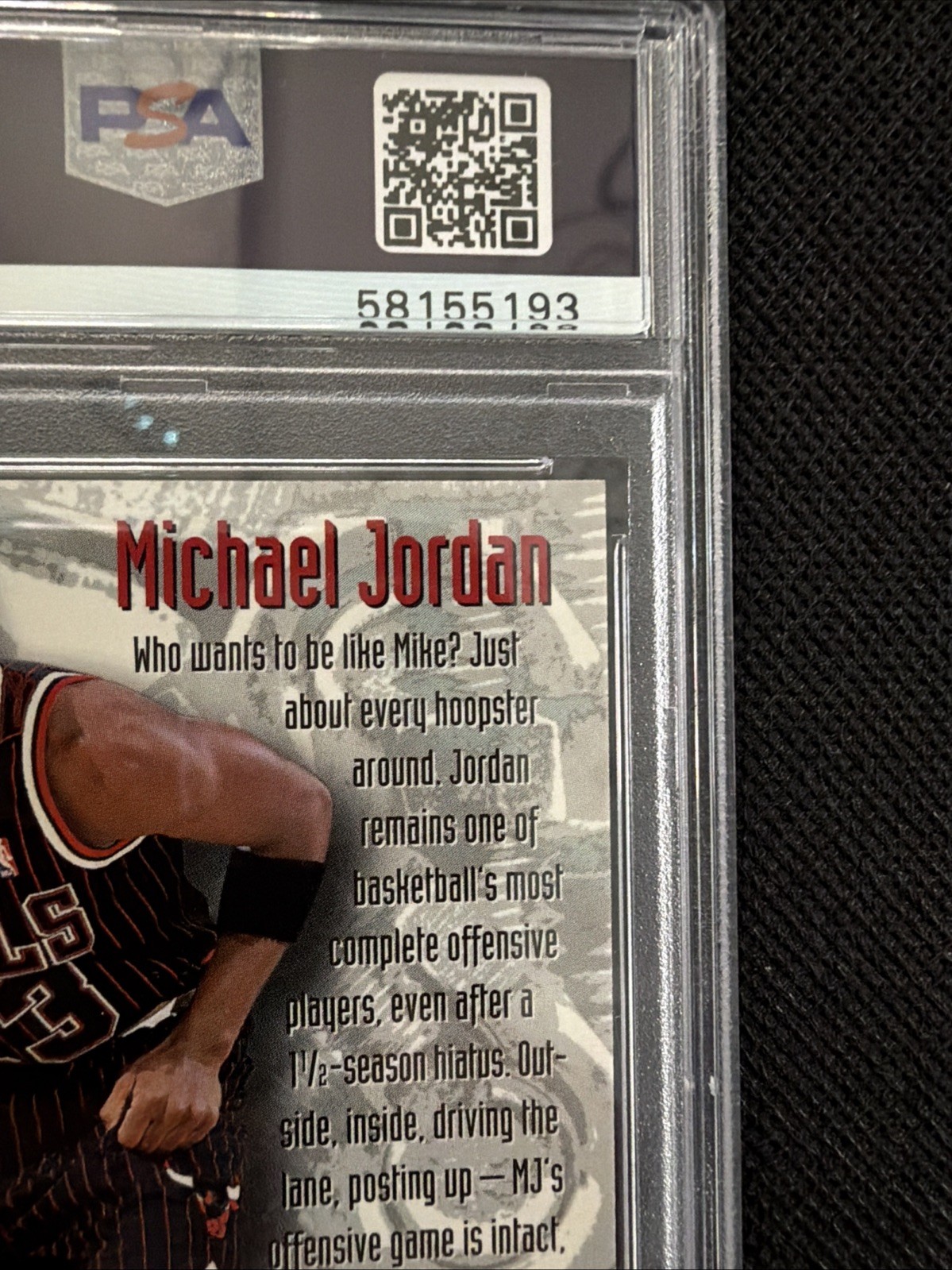Michael Jordan 1995 Metal Nuts & Bolts #212 - PSA 6 - Nice Clean Slab view 15
