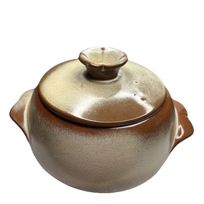 FRANKOMA 4V Mid Century USA Casserole With Lid Plainsman Gold VINTAGE