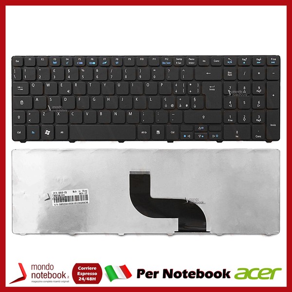 Italienische Tastatur FüR Acer Travelmate 5742Z 5742ZG 5744 5744Z Schwarz Qwerty-image