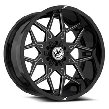 17x9 Xf Off-road Xf-238 Gloss Black Milled Wheels 6x1356x5.5 0mm Set Of 4