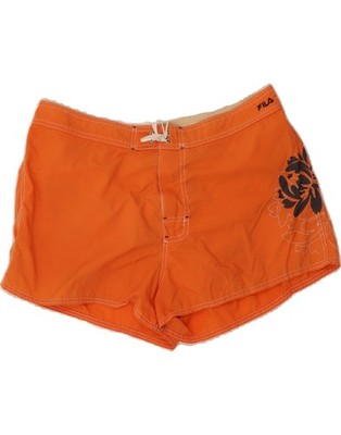 FILA Herren Graphic Badeshorts Large orange Polyamid ZW22