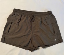 GapFit lightweight utility active shorts muted brown Medium