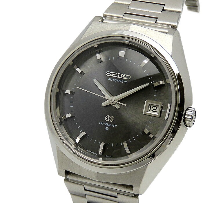 ✨SEIKO✨セイコー✨グランドセイコー✨6145-8050✨デイト✨腕時計✨ Seiko Grand Seiko 6145-8050 38mm Gray Dial Automatic Vintage Watch