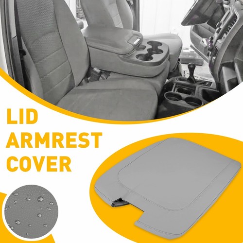 Fits 2013-2018 Dodge Ram Leather Center Console Lid Armrest Jump - Foto 9