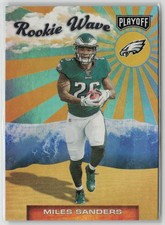 2019 Panini Playoff Rookie Wave Miles Sanders #17 RC Philadelphia Eagles