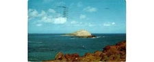 Oahu Hawaii: 1957 Rabbit Island Postcard Paradise Found Message Chris-a-tone