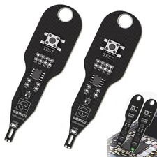 2Pcs Electronic Circuit Board Inductance Tester, High Sensitivity black