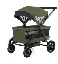 Evenflo Omni Crew Stroller Wagon Double Green Canopy Cup Holder All Terrain