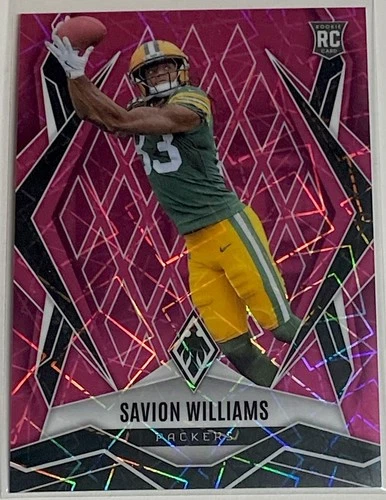 2025 Panini Phoenix Football Pink Lazer Savion Williams #153