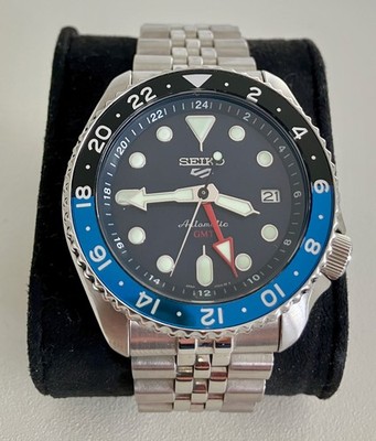 Seiko 5 Sports GMT SSK003K1 Automatik Saphirglas Blueberry Full Set