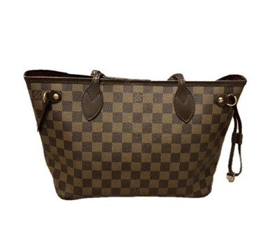 LOUIS VUITTON Damier Ebene Neverfull PM Tote Bag LV Authentic
