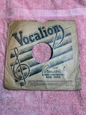 S42 - VOCALION Record Sleeve Only 78 Rpm 10 Inch USA Clef - Brunswick AS IS