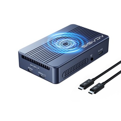 ACASIS TB3/TB4 7in1 Hub Dual NVMe SSD Enclosure 40Gbps 16TB RAID 60W PD 4K HDMI