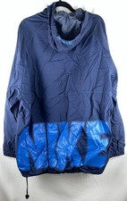 VTG 90s Nike Men s Windbreaker Jacket Spell Out Blue Full Zip Color Block Large