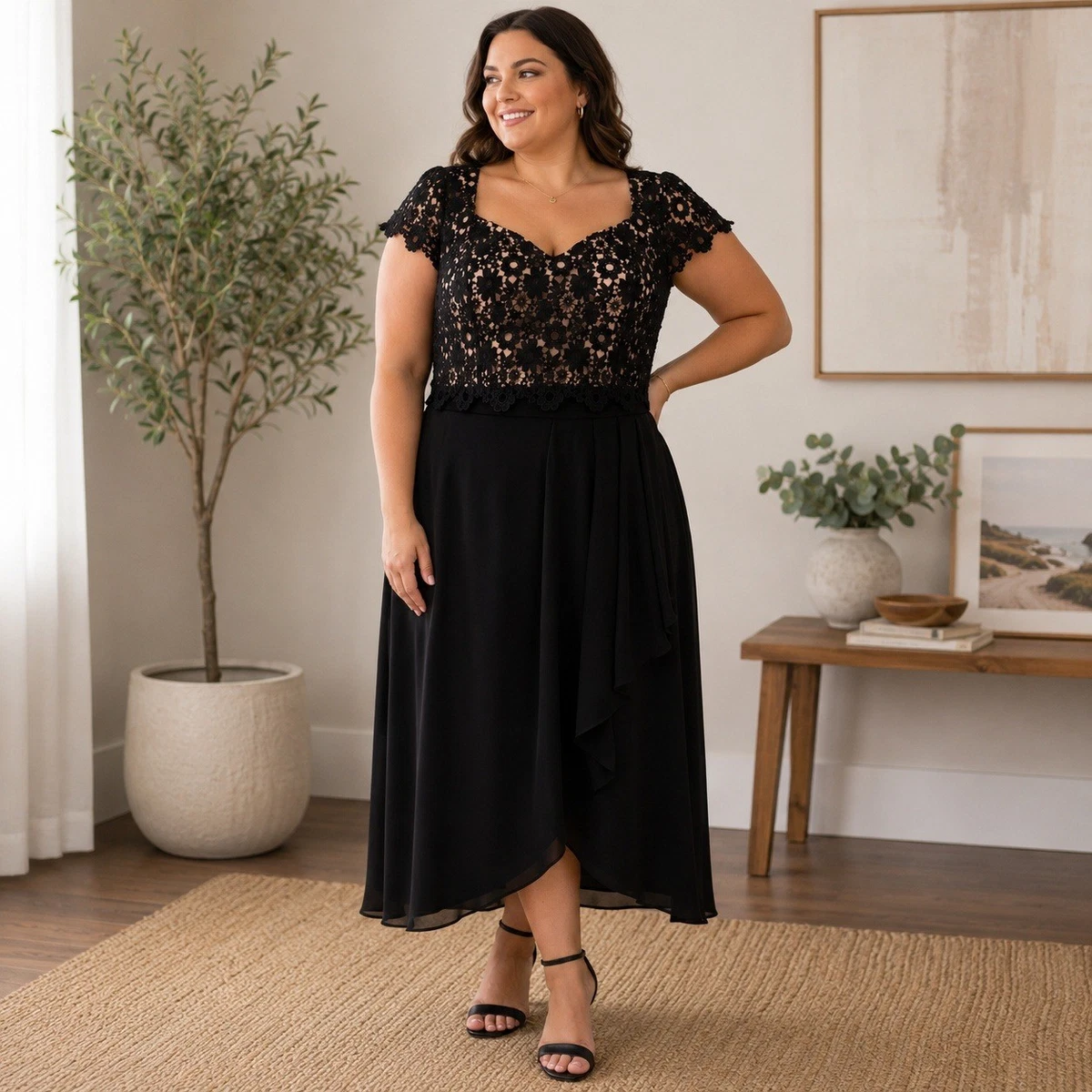 akira black lace dress SHOWOUT LONG SLEEVE LACE MAXI DRESS BLACK AKIRA