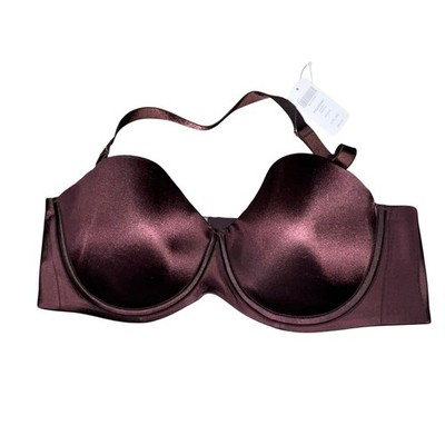Soma Java Brown Vanishing Strapless Bra 38D Multi-Way Convertible Underwire READ