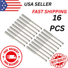 16pcs 5/32" Diamond Chainsaw Sharpener Sharpening Stone Grinding File Tool