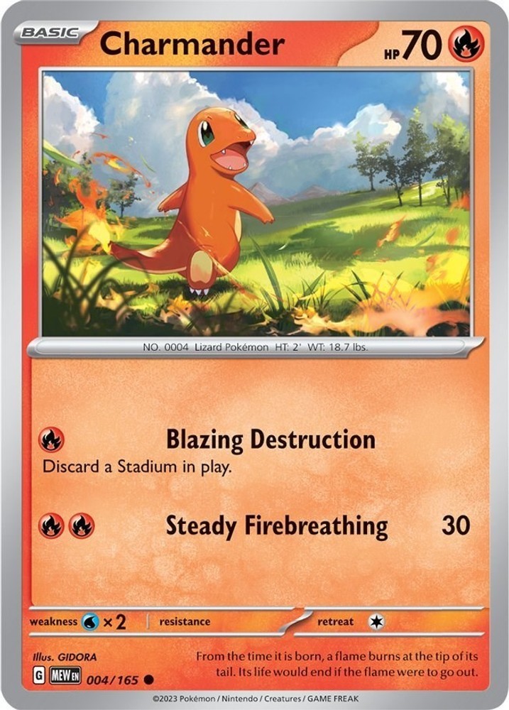 Charmander 004/165 SV: Scarlet & Violet 151