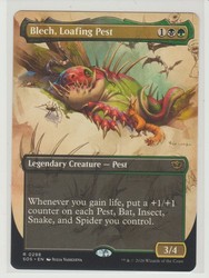 Blech, Loafing Pest (Borderless) #298 Secrets of Strixhaven Rare MTG