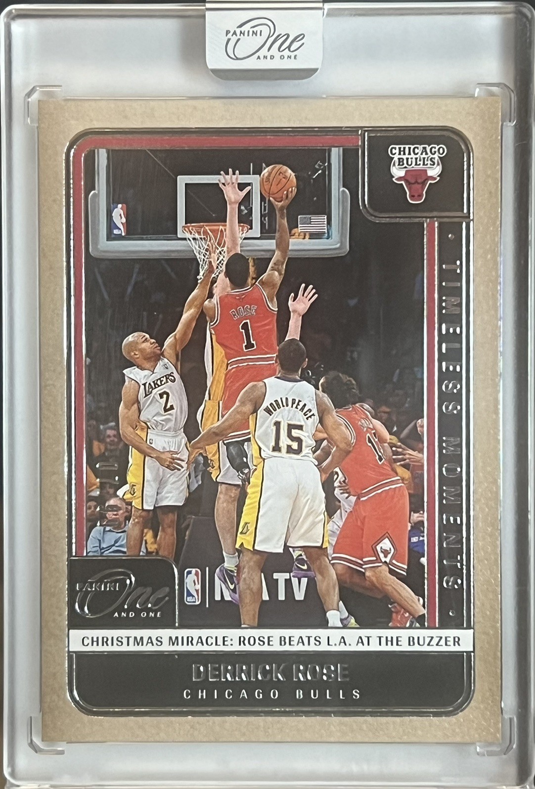 2024-25 Panini One And One Derrick Rose #TM-DRC Timeless Moments /99