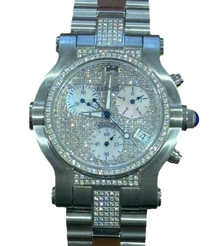 Renato Beauty Collection Swiss Women’s Watch Chronograph Diamonds Works Great!