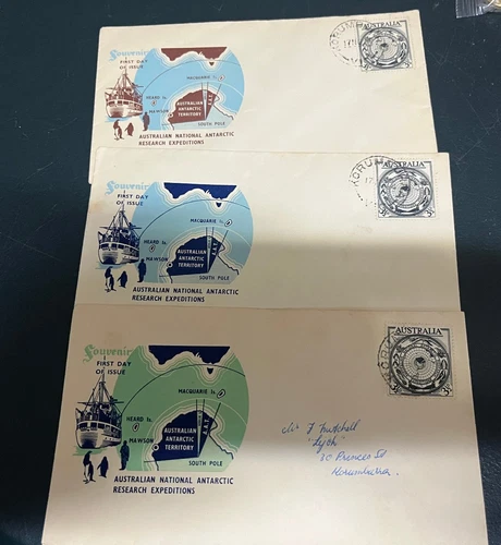 (1747) 11-11-2025 - 3 x Australia stamp FDC cover - AAT expedition