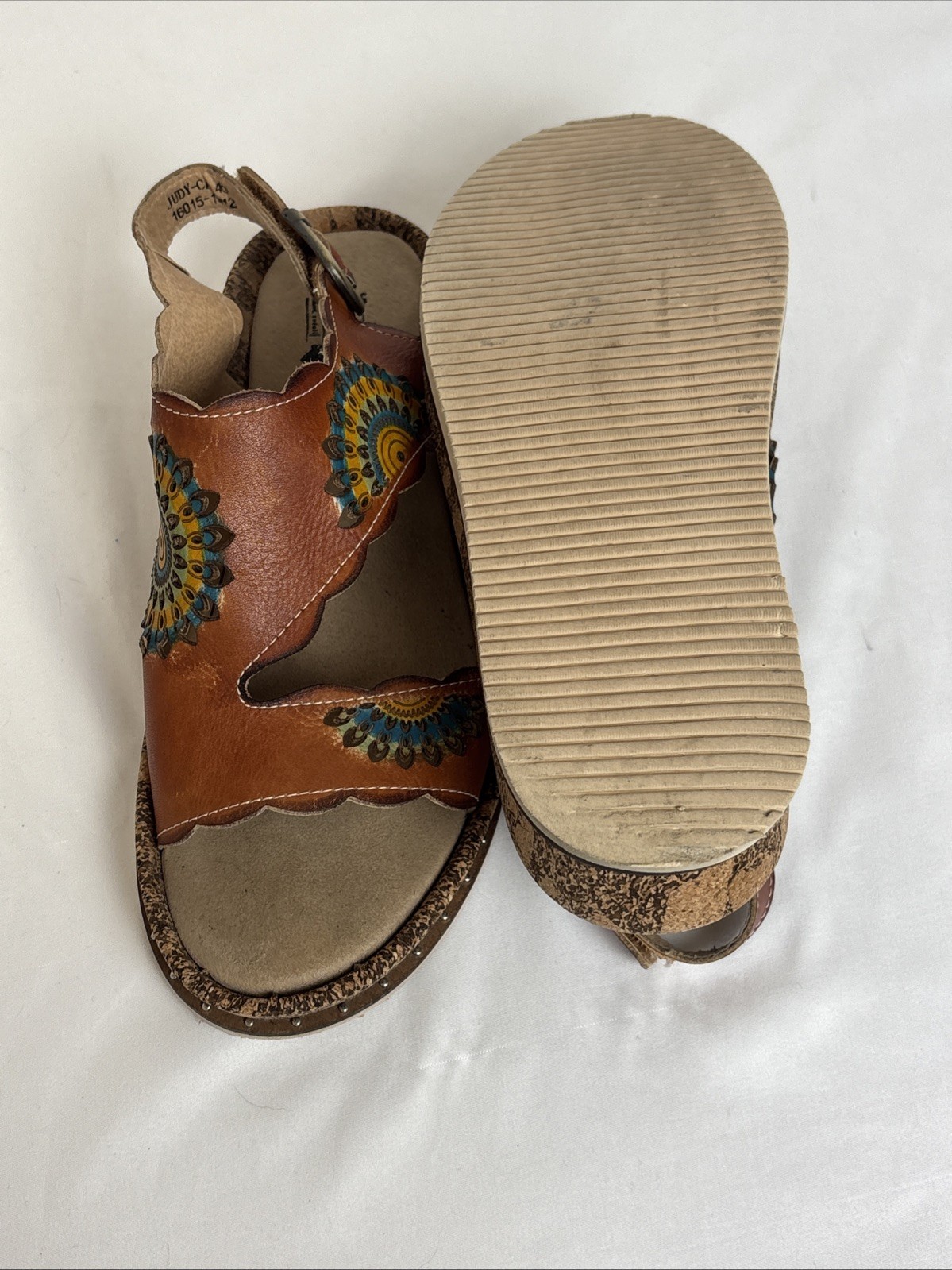 L'Artiste By Spring Step Judy Platform Sandals Beaded EU 40 US 9