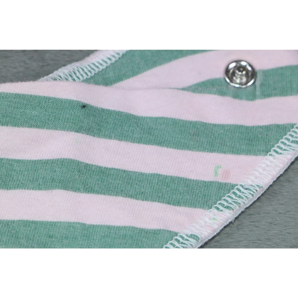 Lote de 2 baberos bandana bebé KIDdo cobre perla y americano rosa verde negro a presión  Foto 4 de 4