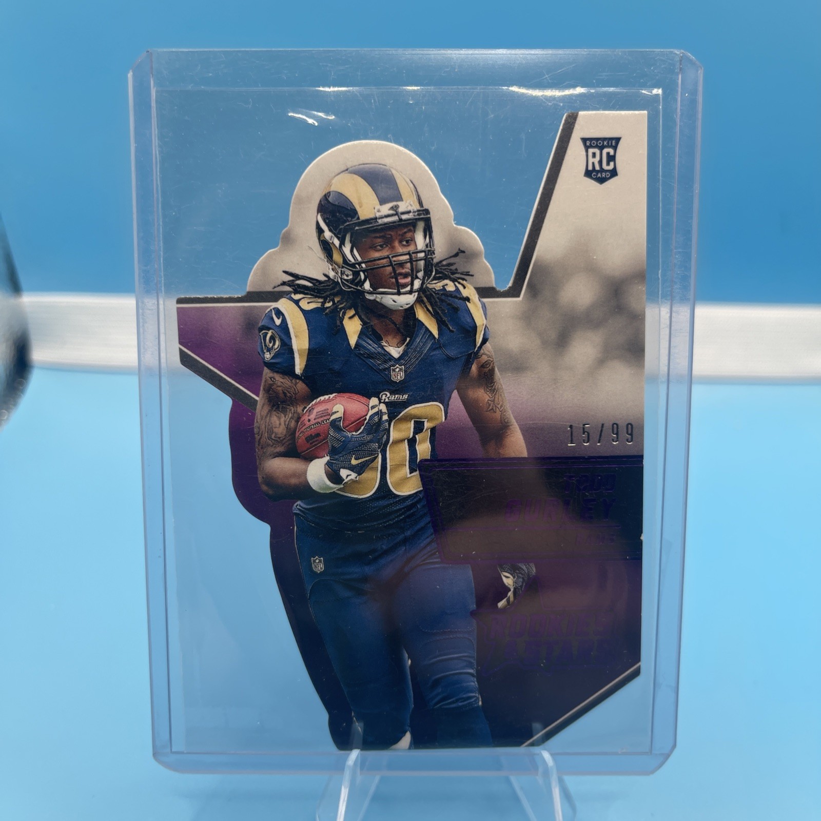 Todd Gurley Panini Rookies & Stars Die-Cut Rookies #RSR7 Purple