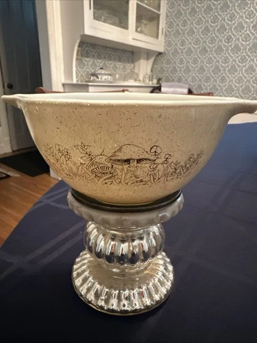 Vintage Pyrex Forest Fancies Mushroom Mixing Bowl 441 750 ML